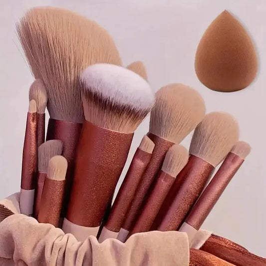Makeup Brush Set Soft Fluffy Professiona Cosmetic Foundation Powder Eyeshadow Kabuki Blending Make Up Brush Beauty Tool Makeup Tri Light Beauty