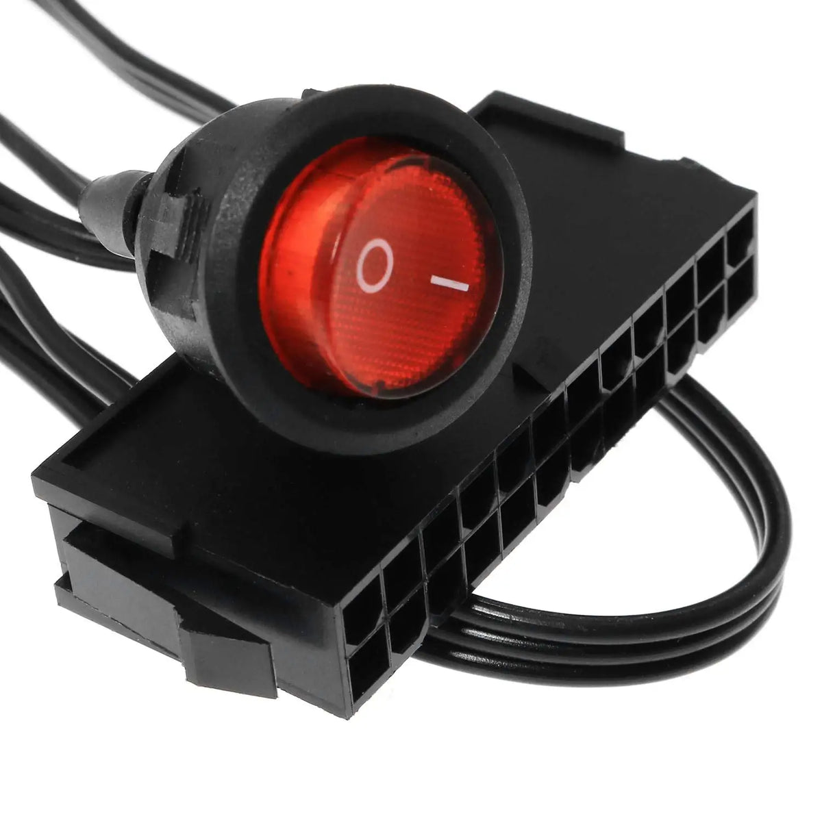 54cm Cable Copper Tin Wire 24-Pin Female ATX PSU PC Power Supply Starter Tester Start Up Jumper with ON/OFF Switch Pi-Mart