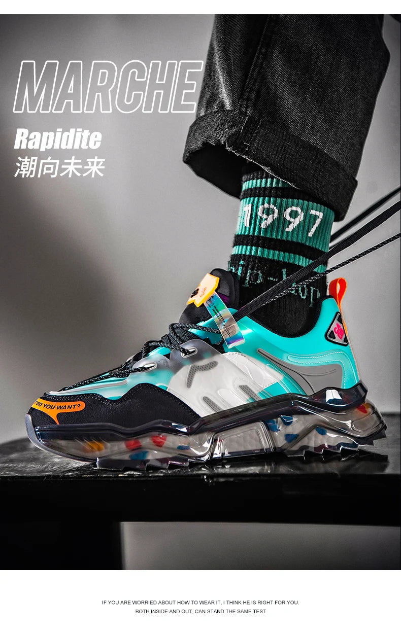 Luxury Men's Breathable Running Sneakers Casual Trainer Fashion Loafers Race Tenis Shoes for Male Pi-Mart