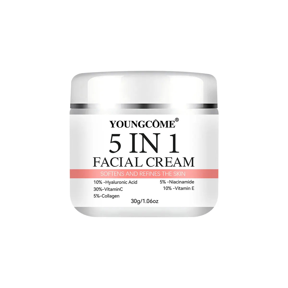 5 In 1 Fade fine lines Firming Face Serum Moisturizing brightning Vitamin C Hyaluronic Acid Facial Serum Shrink Pores Skin Care Pi-Mart