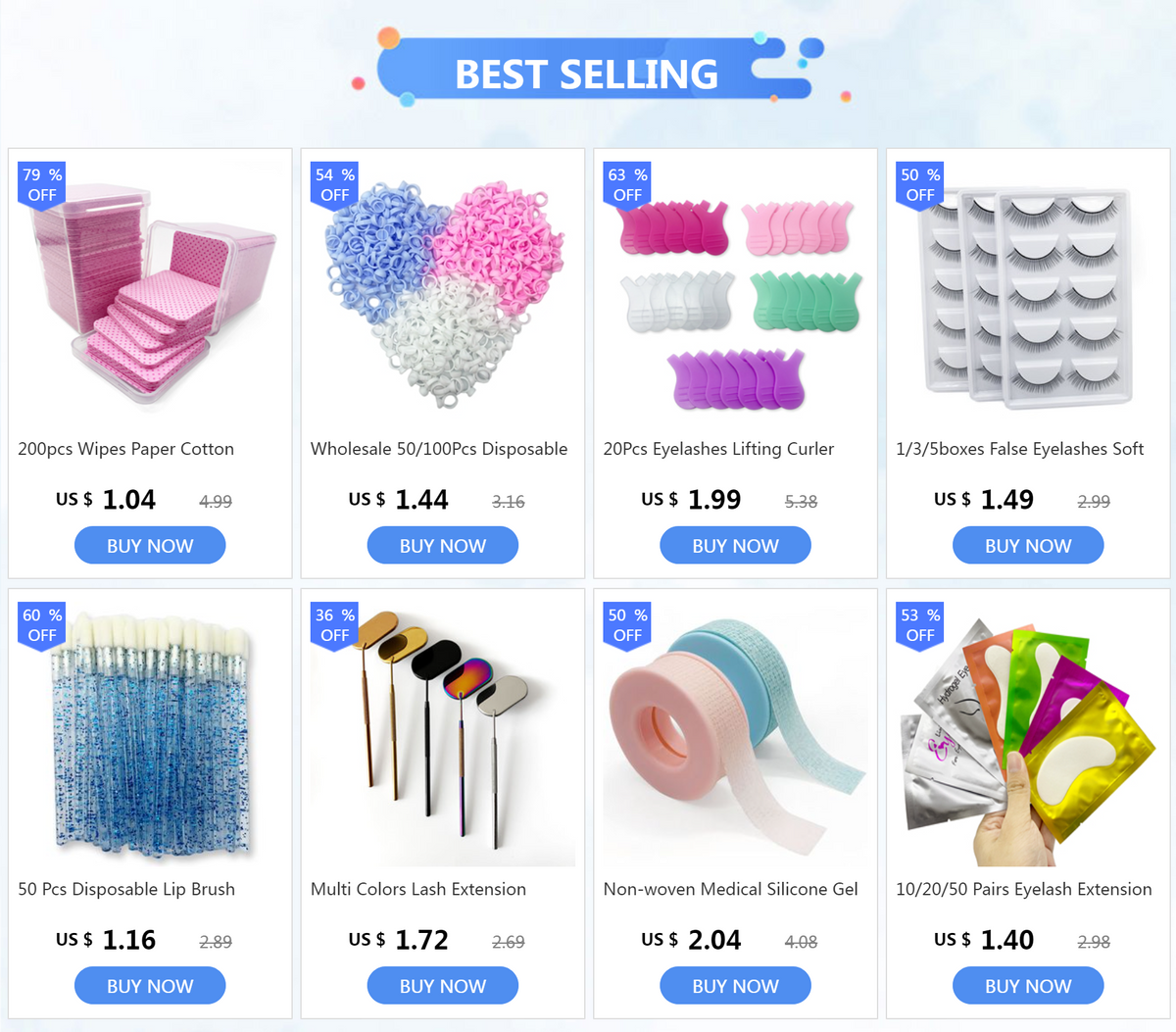 Disposable Eyelashes Brushes Crystal Diamond Handle Lash Brush Eyebrow Mascara Wands Eyelash Extension Supplies Makeup Tools Pi-Mart