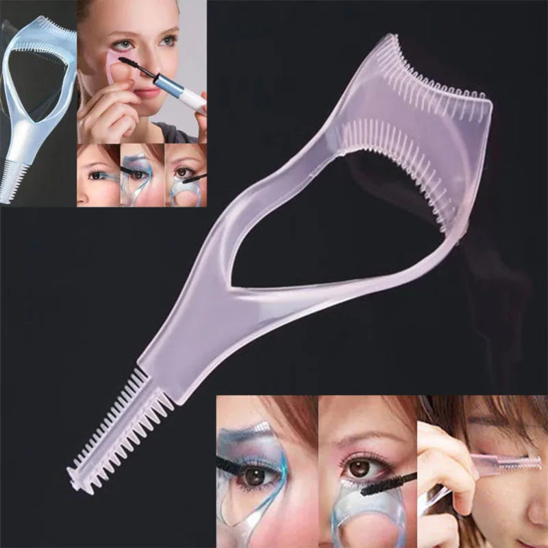 3 Pack Mascara Shield Guard Makeup Eyelash Applicator Cosmetic Mascara Guide Separator Upper Lower Lash Comb Helper Tool Pi-Mart