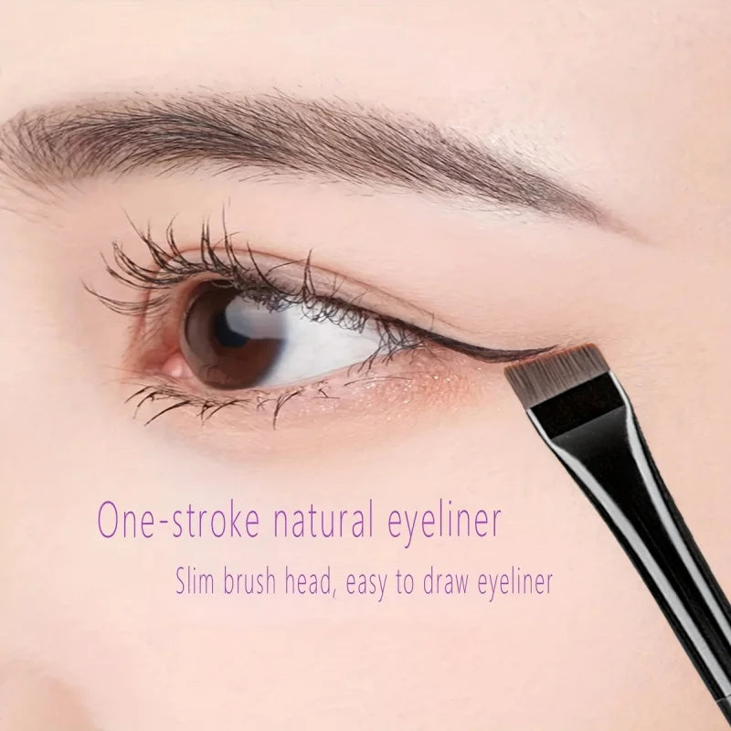 3pcs Professional Makeup Brush - Precision Eyebrow, Eyeliner, Powder Application - with Nylon Bristles - for Natural Definition Pi-Mart