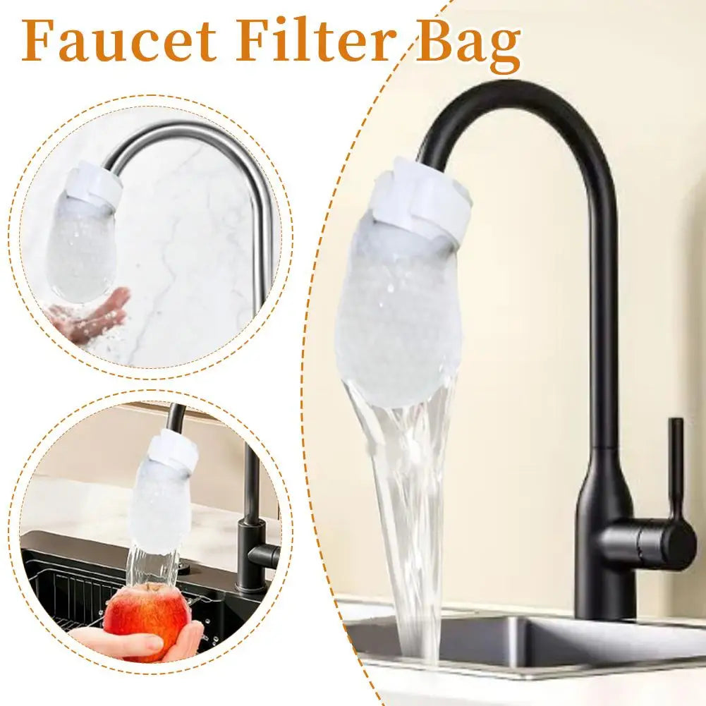 Disposable Faucet Filter Bags Universal Water Filter Accessory for Purifying Tap Water & Removing Impurities Pi-Mart