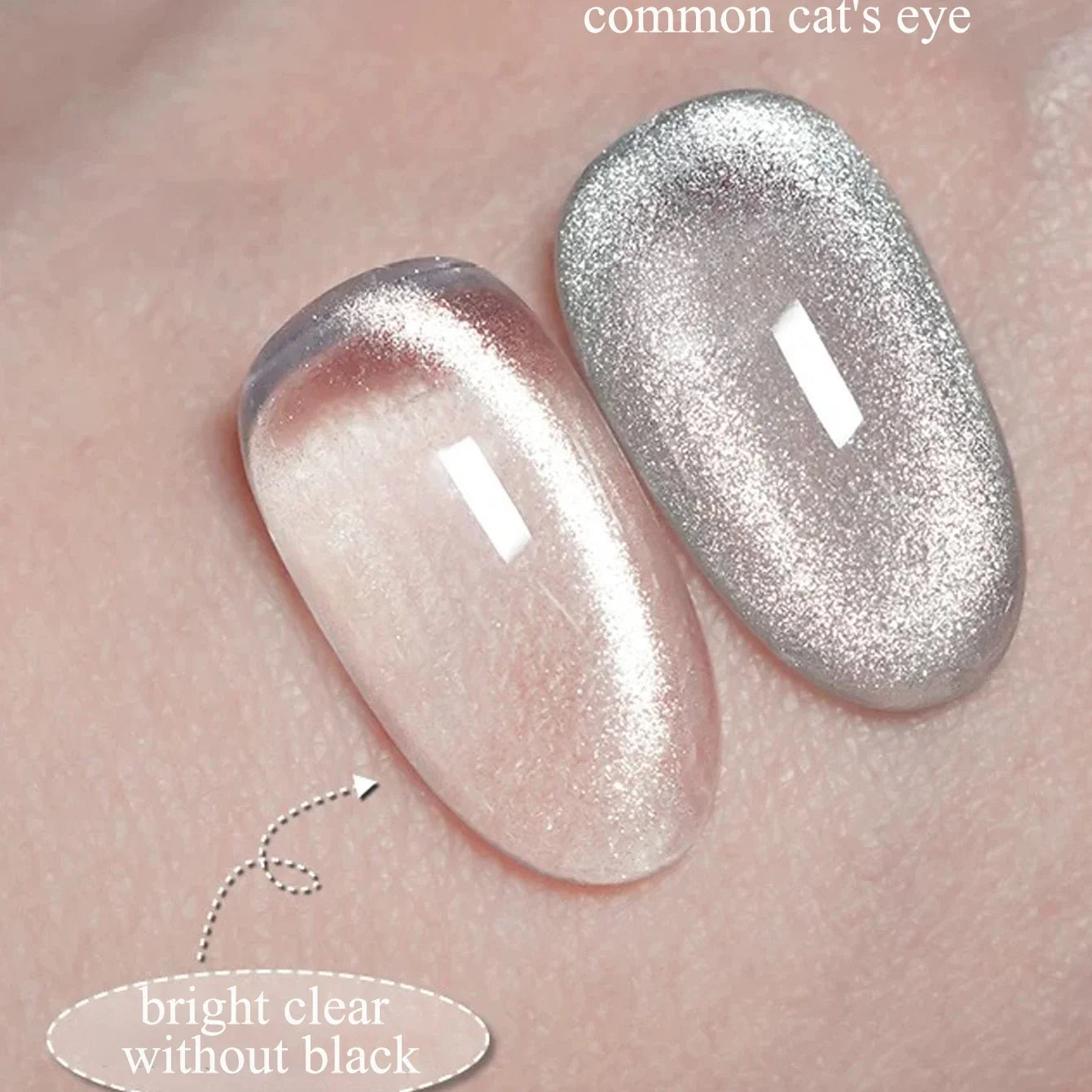 1-12pcs WS Hot Style Non-gray Universal White Cat Eye Gel Nail Polish Super Flash White Glass Bead Nail Art Nail Suppies Tri Light Beauty