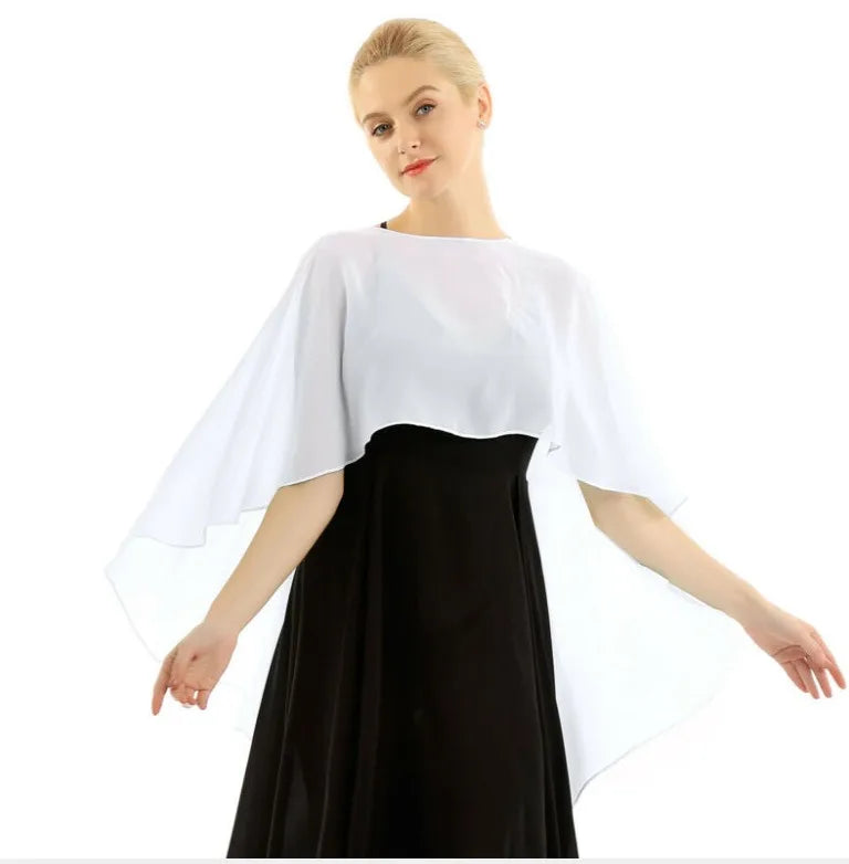 Elegant Chiffon Wedding Wrap for Women Evening Capes Bridal Jacket Accessories LadyShow.Store