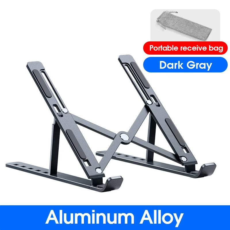 YYLM N8 Laptop Stand Aluminum for Macbook Adjustable Portable More Stabe Laptop Stand Cooling Stand Foldable Notebook Holder Pi-Mart