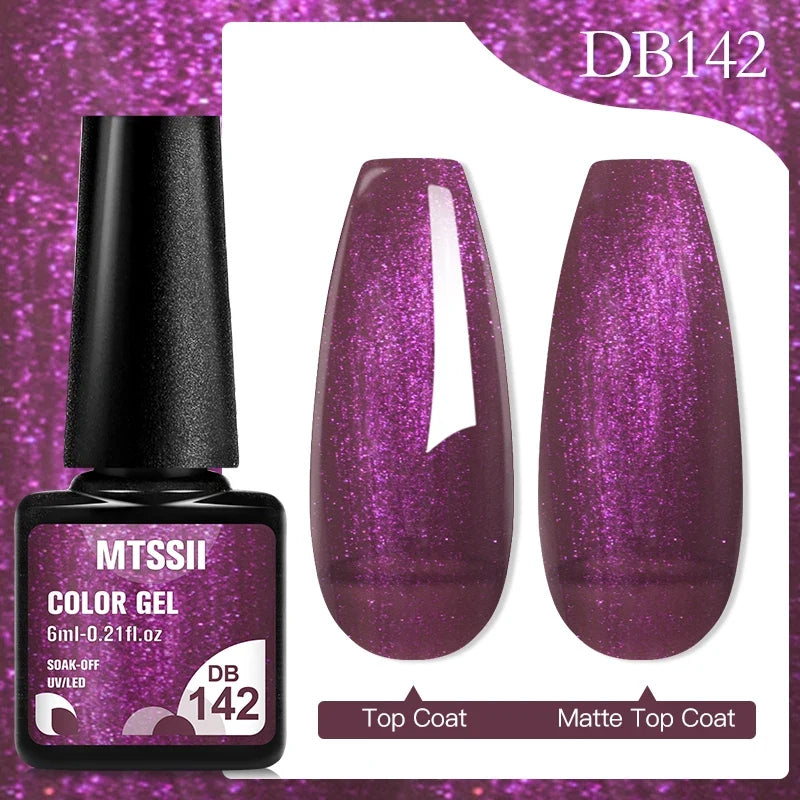 Mtssii 6ML Chocolate Color Gel Nail Polish Brown Semi Permanent UV Gel Autumn Winter Popular Soak Off Nail Art Gel Varnishes Tri Light Beauty