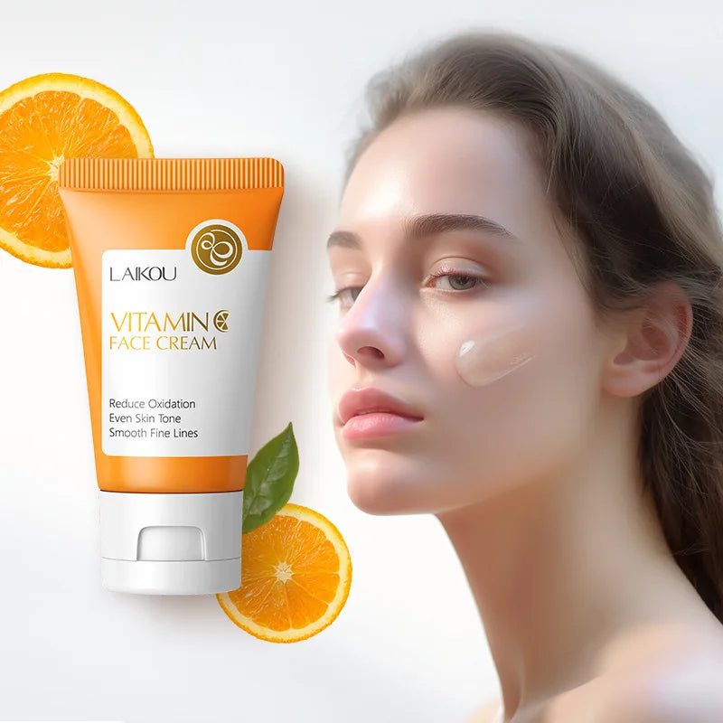 LAIKOU Vitamin C Face Cream Moisturizing Nourishing Japan Sakura Creams Uniform Skin Tone Beauty Facial Skin Care Product Tri Light Beauty