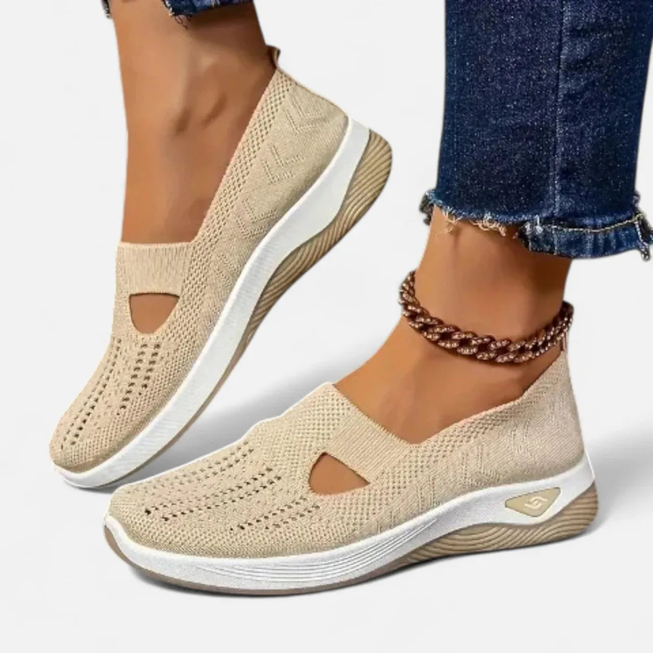Spring Breathable Mesh Flats Shoes for Women Comfortable Slip on Casual Shoes Woman Lightweight Soft Bottom Loafers LadyShow.Store