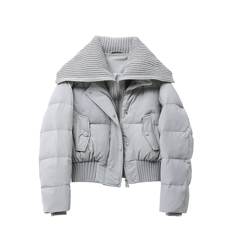 New Women Cotton Padded Jacket Winter Short Hooded Loose Cotton Coat Korean Women Parkas Coat Solid Outwear Women Puffer LadyShow.Store