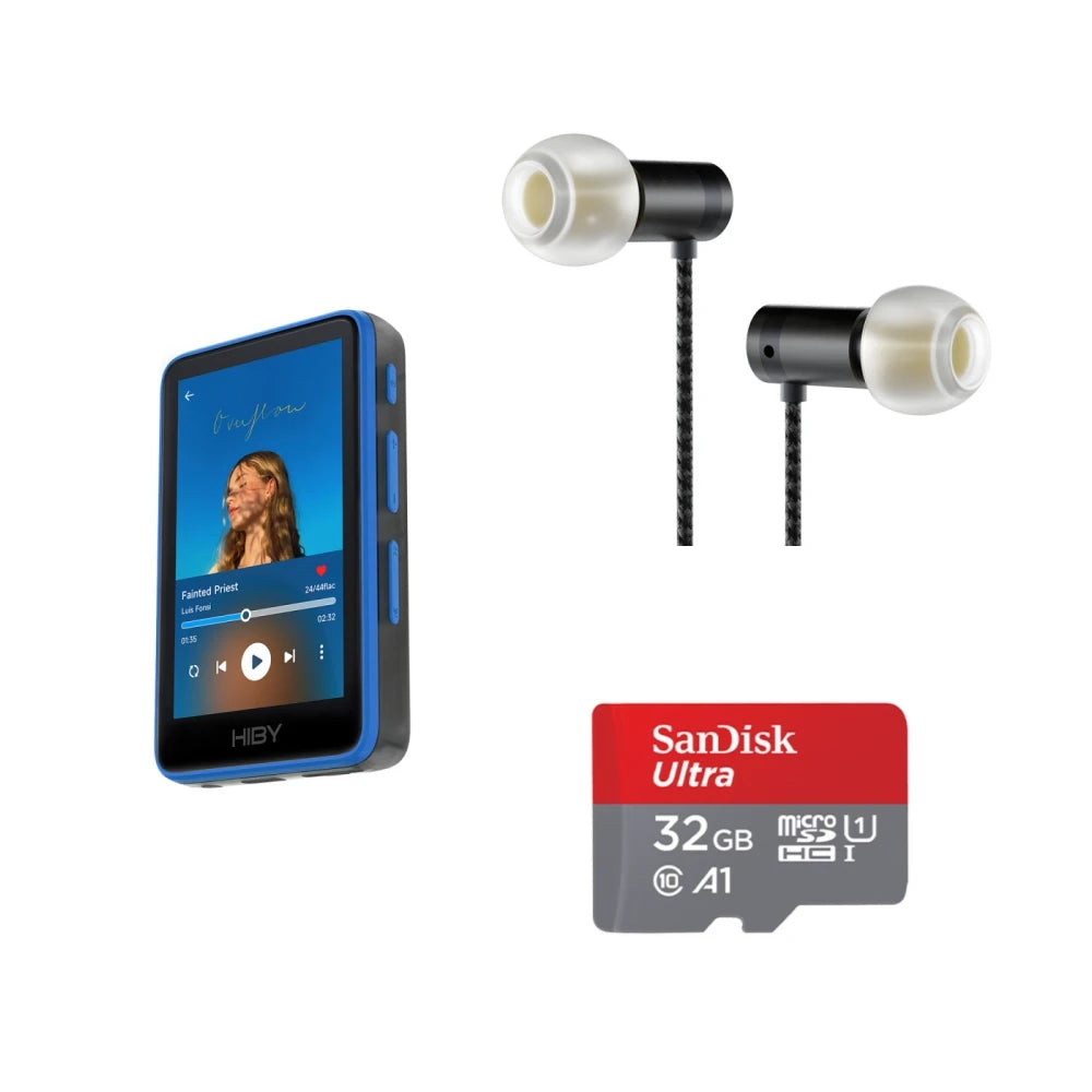 HiBy R1 HiFi Audio Music Player MP3 USB DAC WiFi Bluetooth 5.1 DSD256 PCM384kHz/32bit X1600E CS43131 MSEB Web Radio 3.5mm Output Pi-Mart