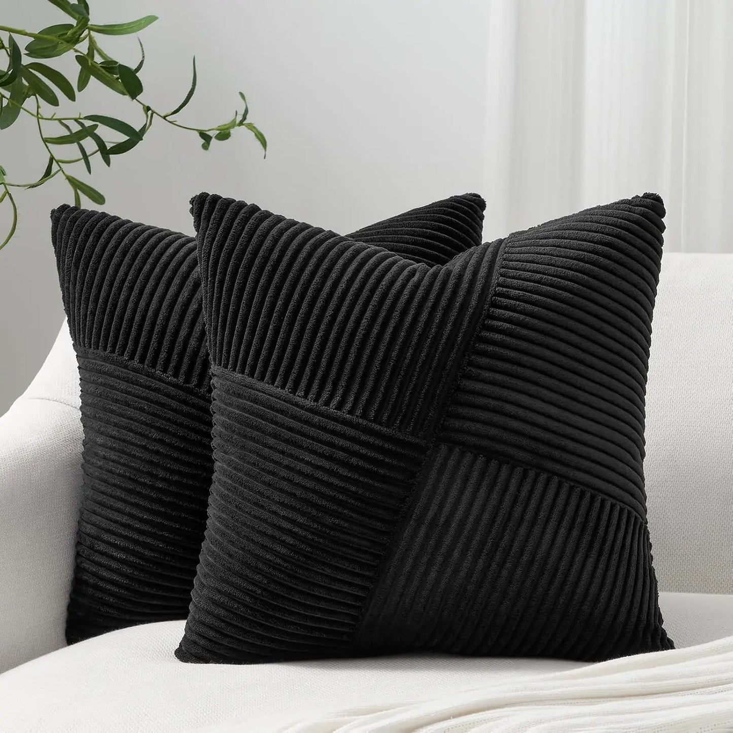 2025 New Spring Decorative Throw Pillow Covers Corduroy Boho Windmill Textured Cushion Cover 45x45CM Pillowcases Home Decor Pi-Mart