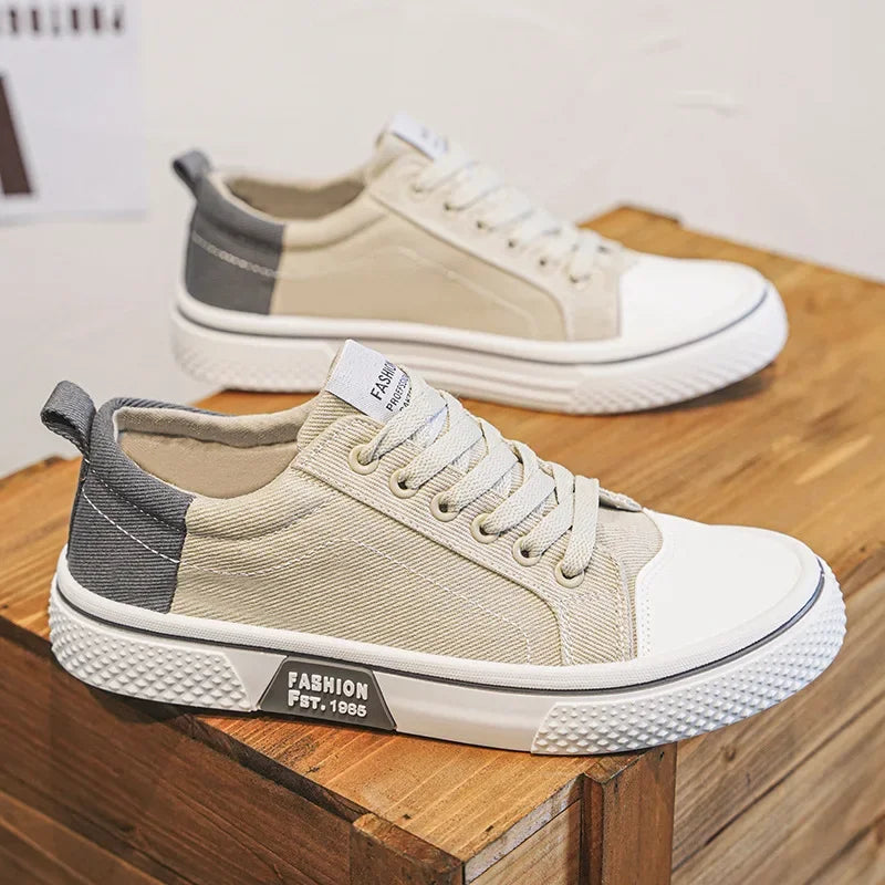 2026 New Summer Men's Breathable Versatile Skateboarding Shoes Men's Soft Bottom Casual Sports Trend Fashion Canvas Shoes 48size Pi-Mart