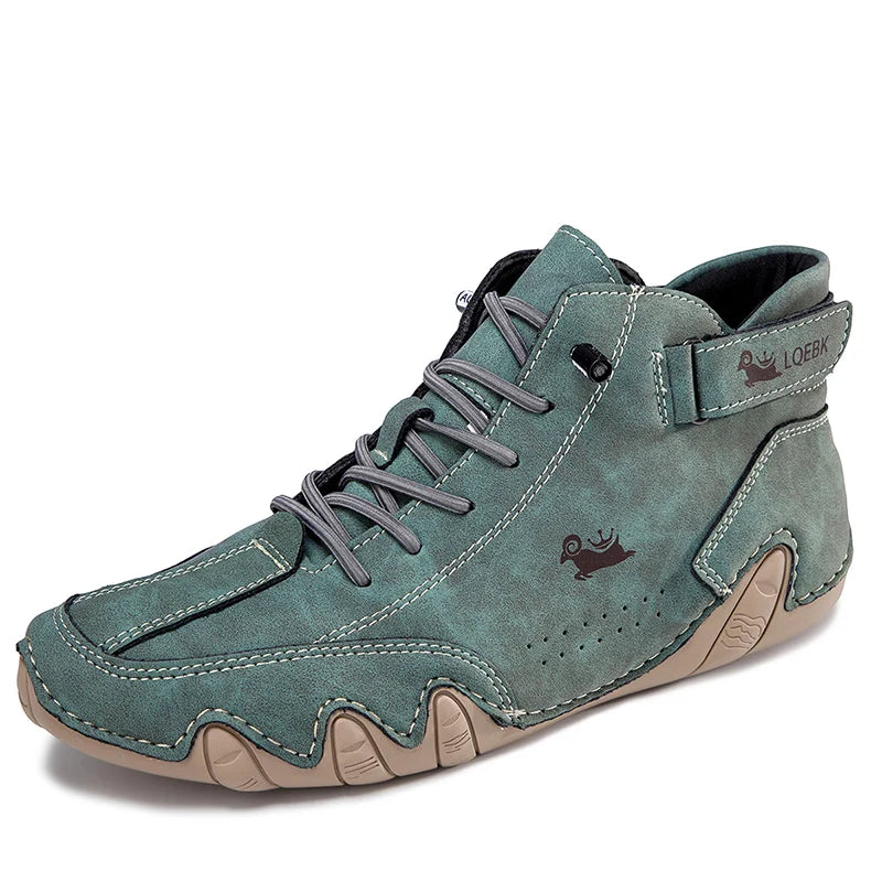 Leather Casual Shoes Sneakers for Men Fashion Outdoor Walking Loafers Shoes Comfortable Footwear Luxury Man Boots 2024 New In Pi-Mart
