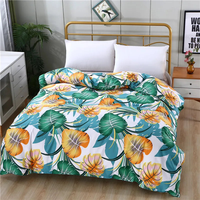 1 Piece Of Pure Natural High-Density Cotton Reactive Printing Fabric High-Quality Duvet Cover With Zipper Customizable Size Pi-Mart