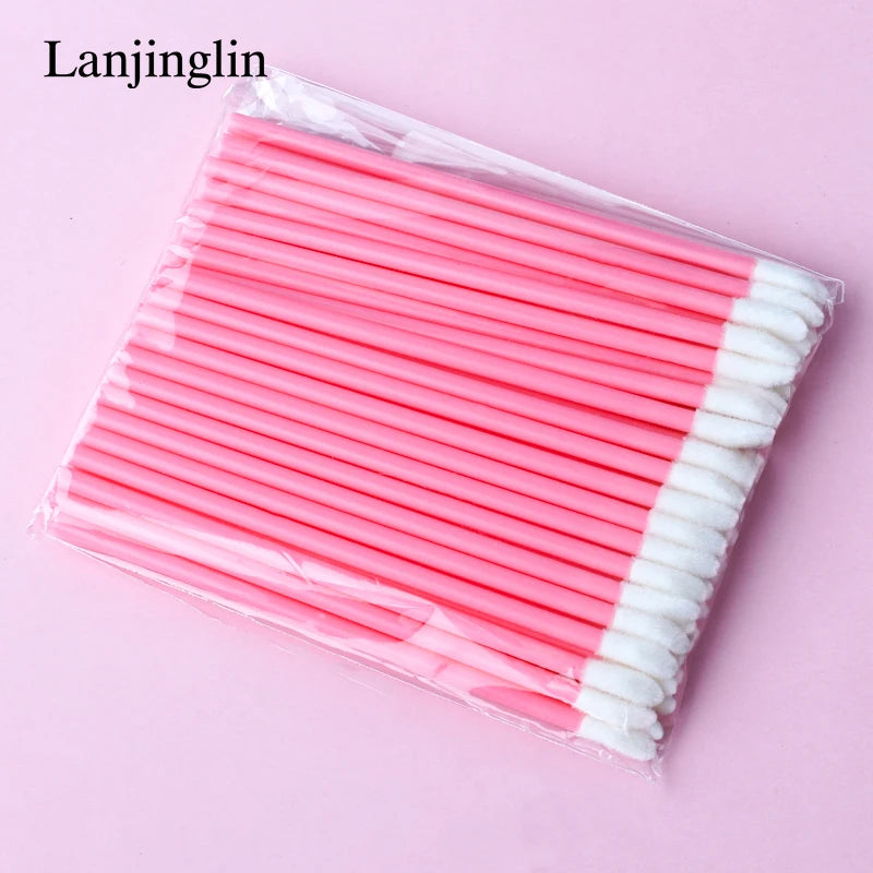 Lanjinglin 5/50 Pcs Lip Brush Reusable Makeup Brushes Lipstick Applicator Wands Eyelashes Extension Tool Beauty Accessories Pi-Mart