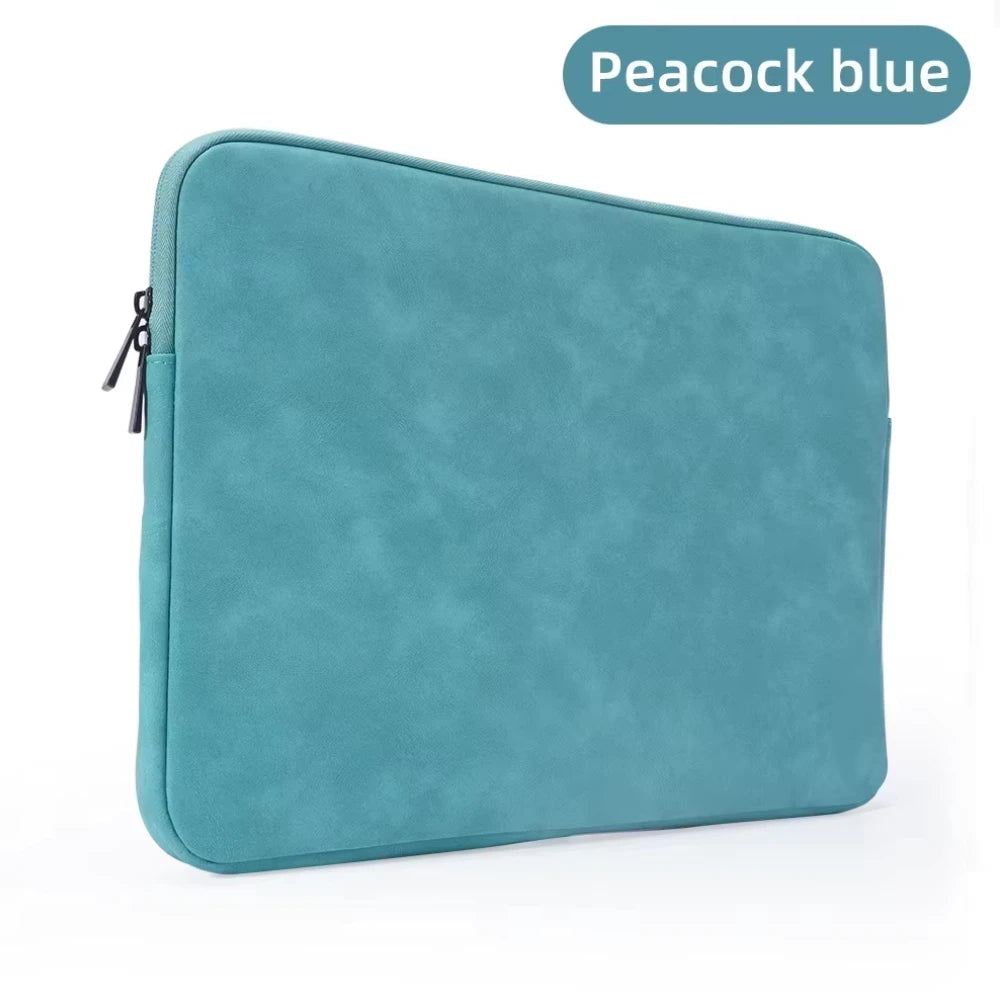PU sheepskin leather fabric Waterproof Leather 9.7-15.6 inch Tablet PC Carrying Case Protective  Notebook Shockproof Cover Pi-Mart