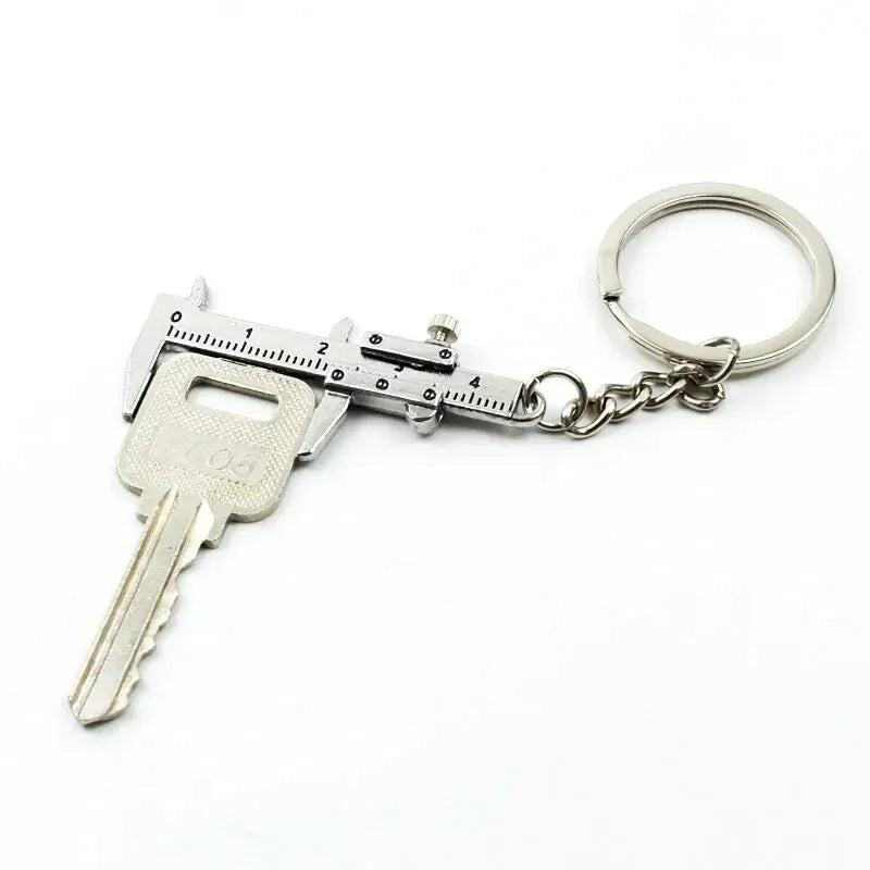 Mini vernier caliper bolso chaveiro ornamentos pequeno 3d móvel precisão medida ferramenta acessórios slider régua liga Pi-Mart