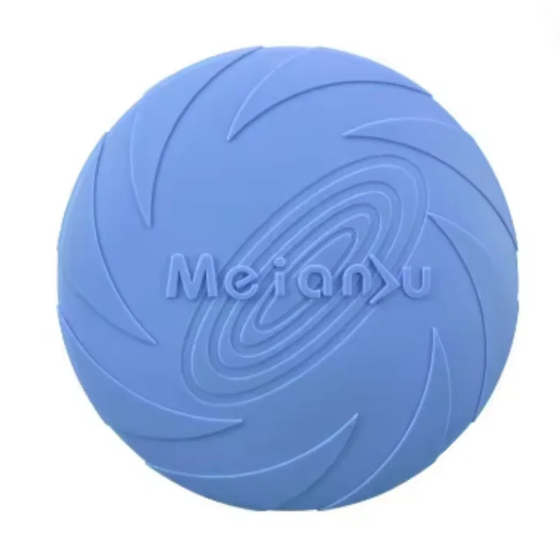 Pet Dog Flying Disk Toy Silicone Material Environmentally Friendly Anti-Chew Dog Puppy Interactive Training Pet Supplies E2 Pi-Mart