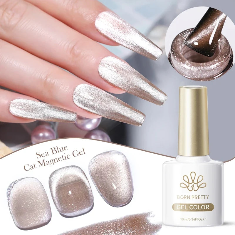 BORN PRETTY 117 Colors Cat Magnetic Gel Nail Polish 10ml Full Coverage Varnish Semi Permanent Super Gorgeous Nails Manicure Tri Light Beauty