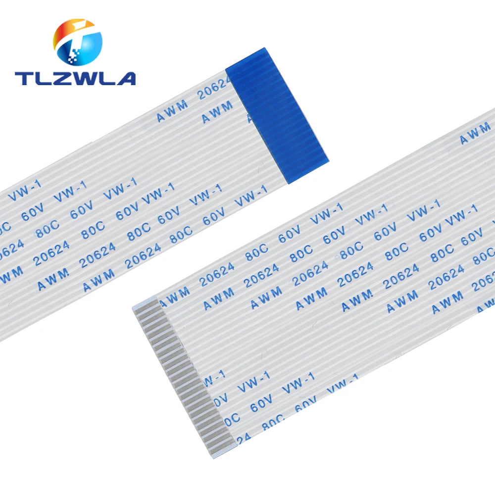 10PCS FPC FFC Ribbon Flexible Flat Cable 4/6/8/10/12/14/16/18/20 Pin Pitch 0.5MM 1.0MM A-Type Wire Length 6/10/15/20/25/30/40 CM Pi-Mart