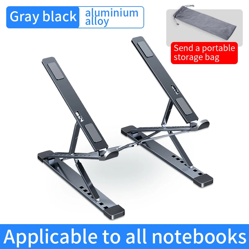 YYLM N8 Laptop Stand Aluminum for Macbook Adjustable Portable More Stabe Laptop Stand Cooling Stand Foldable Notebook Holder Pi-Mart