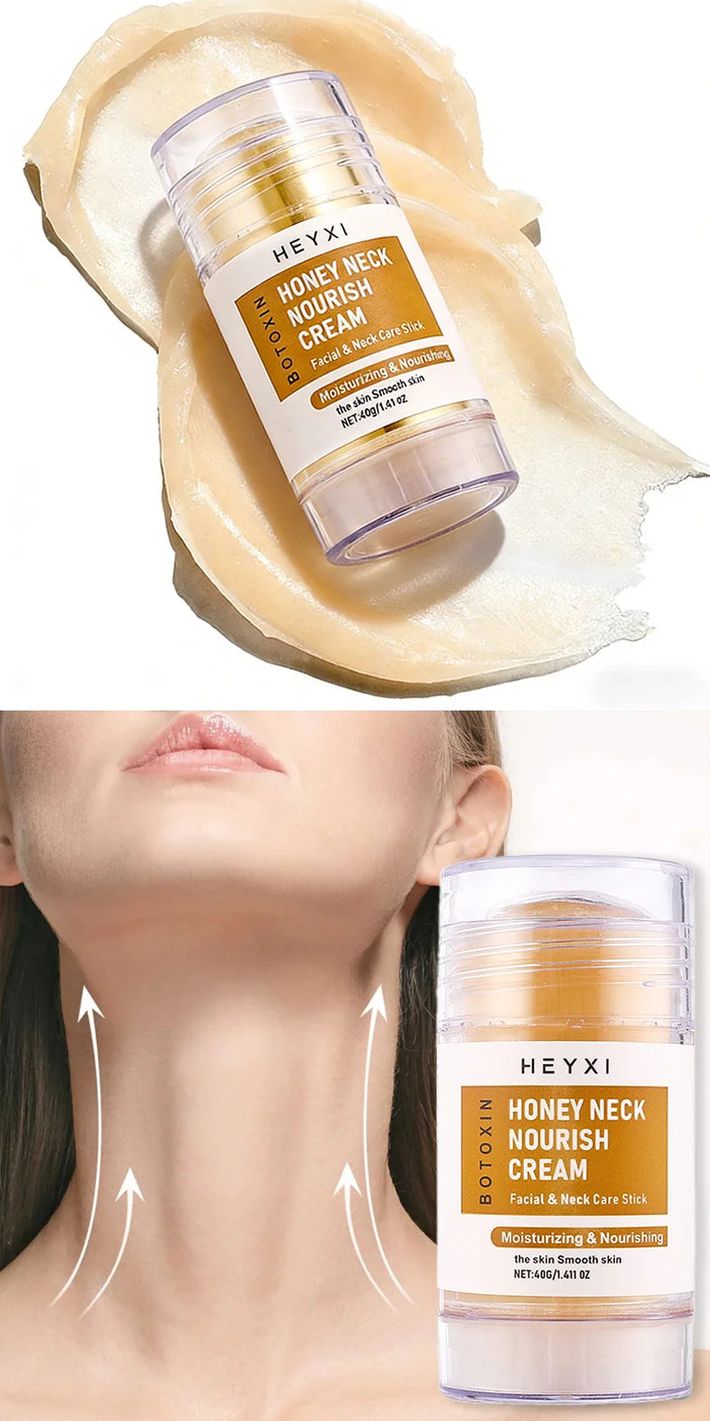 Honey Neck Nourishing Cream, Natural Ingredients, Deep Moisturizing, Refreshing and Easy to Absorb, Suitable for All Skin Types Pi-Mart