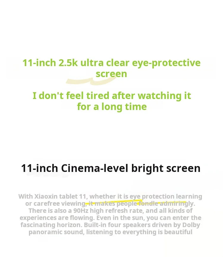 Lenovo Xiaoxin Tablet 11 (2025 Model) 11-inch Tablet PC, Student Tablet, 2-in-1 Pad, Official Genuine Product Pi-Mart