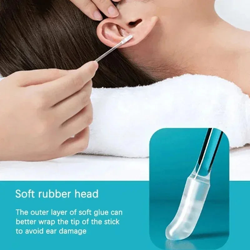 Sticky Ear Digger Ear Digging Tool Ear Wax Cleaning Special Not Hurt Ear Digging Spoon Ear Digging Cotton Swabs Tri Light Beauty