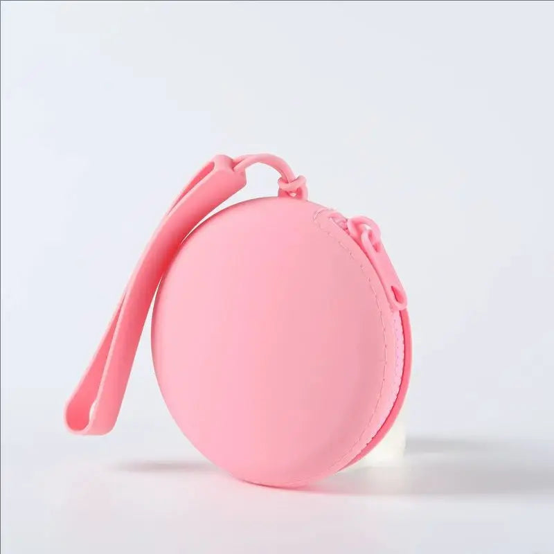 1Pc Silicone Pet Treat Pouch Portable Travel Training Bag Round Silicone Snack Bag for Dogs and Cats Pet Accessories Pi-Mart