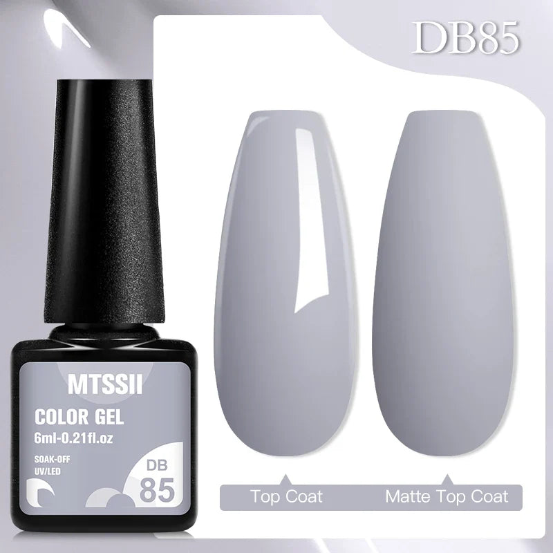 Mtssii 6ML Chocolate Color Gel Nail Polish Brown Semi Permanent UV Gel Autumn Winter Popular Soak Off Nail Art Gel Varnishes Tri Light Beauty