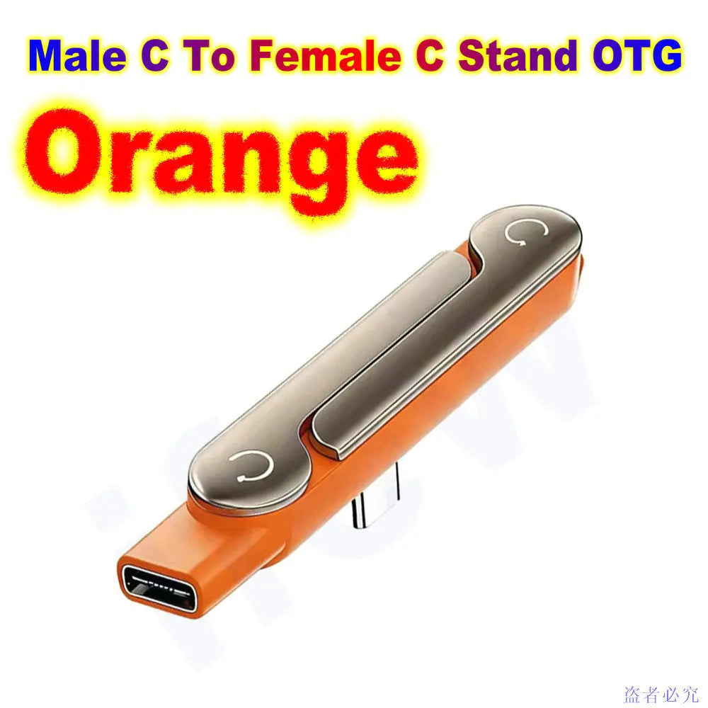 USB Type C Flat Phone Charger Fast Charging Cable C Kick Cable Stand Invisible Support Foldable Holder Charge Bracket For iPhone Pi-Mart
