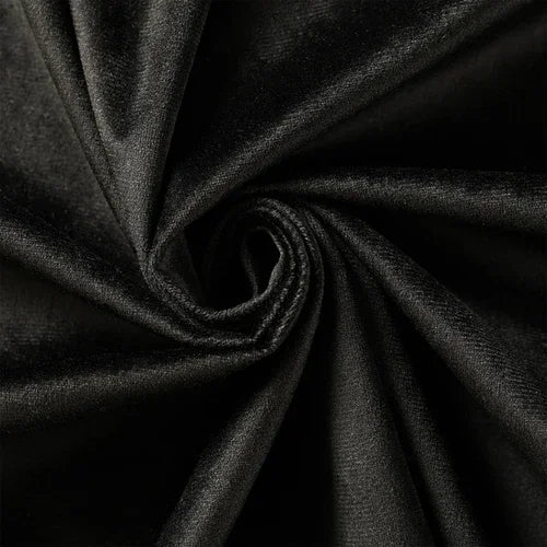 Velvet Fabric By The Meter for Tablecloth Diy Sofa Covers Curtains Sewing Thickened Soft Cloth Plain Black White Winter Textile Pi-Mart
