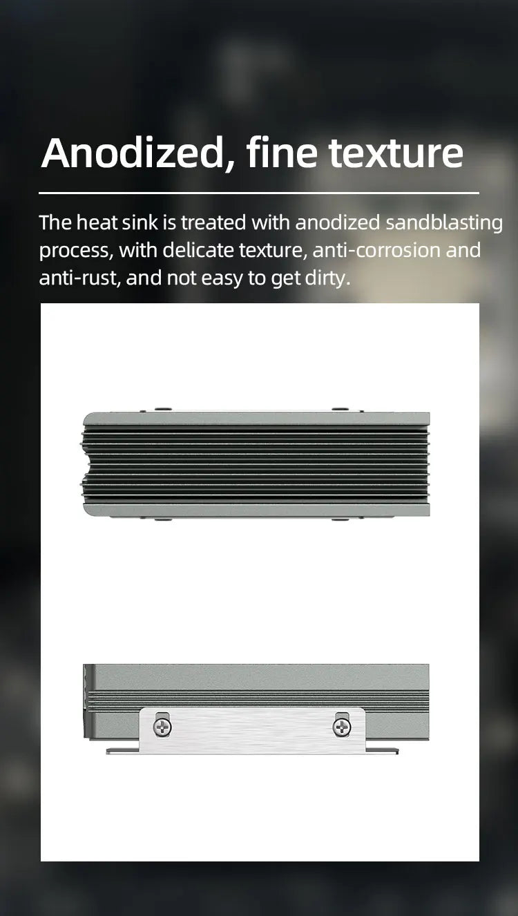TEUCER M.2 NVMe 2280 SSD Heatsink Dual Copper Tube High Efficiency Radiator with Double-sided SSD Thermal Pad Pi-Mart
