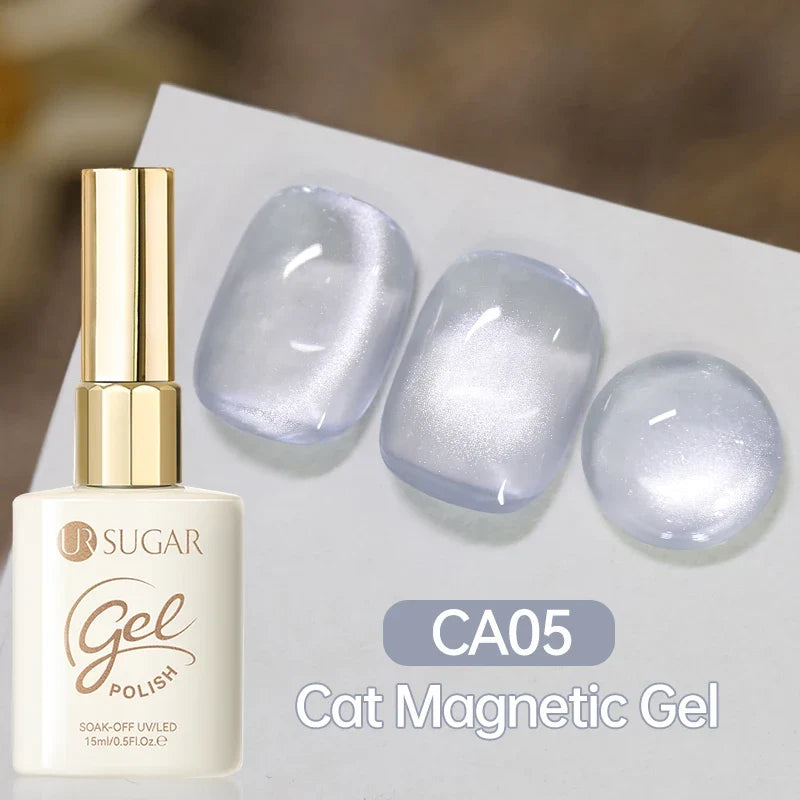 UR SUGAR 15ml Cat Magnetic Gel Nail Polish 30 Colors Semi Permanent Magnetic Gel UV/LED Soak Off Painting Vanrish Design Tri Light Beauty