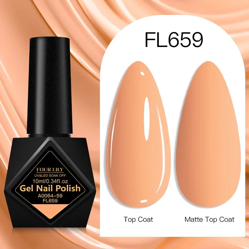 10ml Gel Nail Polish 162 Colors Nail Supplies Vernis Semi Permanent Nail Art Manicure Soak Off LED UV Gel Nail Varnishes Summer Tri Light Beauty