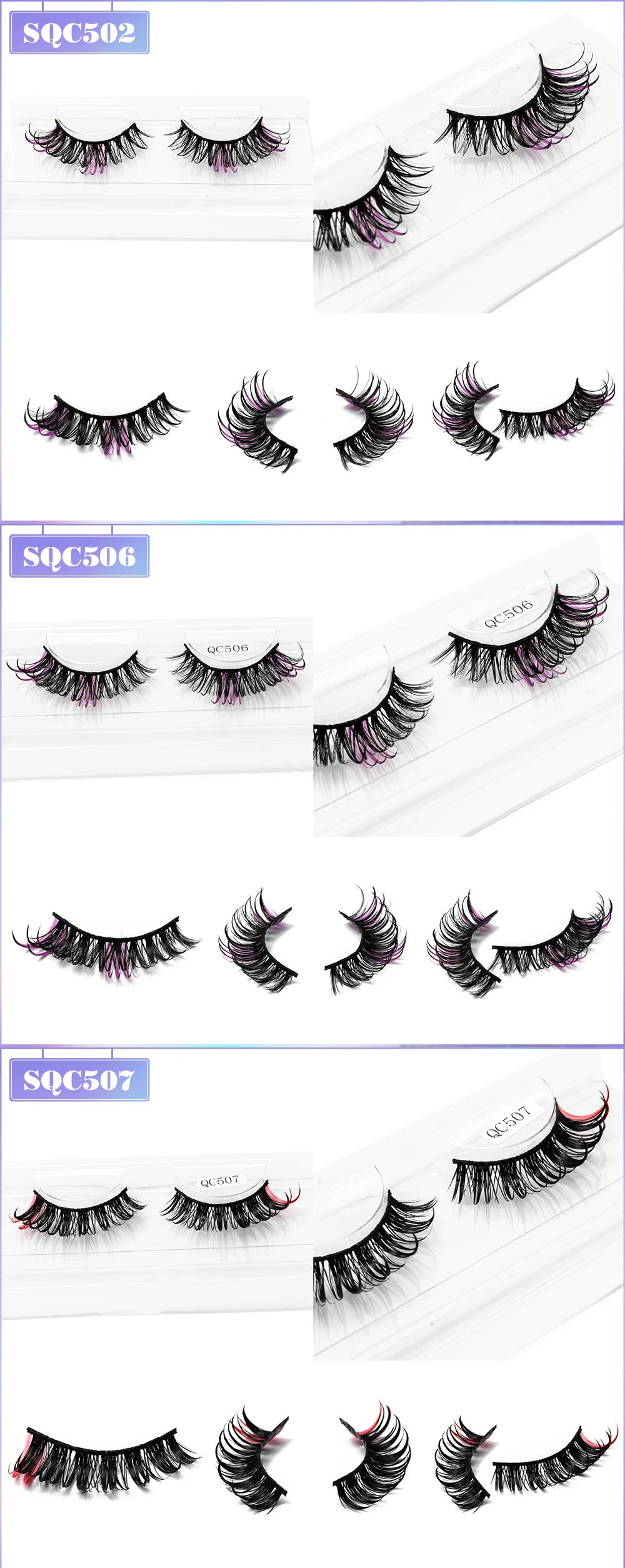 Yiernuo 1/5 Pairs Cosplay Anime Eyelashes Manga Lashes Dramatic Fairy Clusters Lashes Wet Look Lashes Pi-Mart