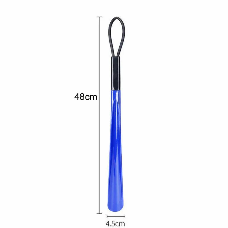 1pc Extra Long Flexible Plastic Shoe Horns Not Require Bending Durable Shoe Spoons For Pregnant Women Wearing Shoe Assistants LadyShow.Store