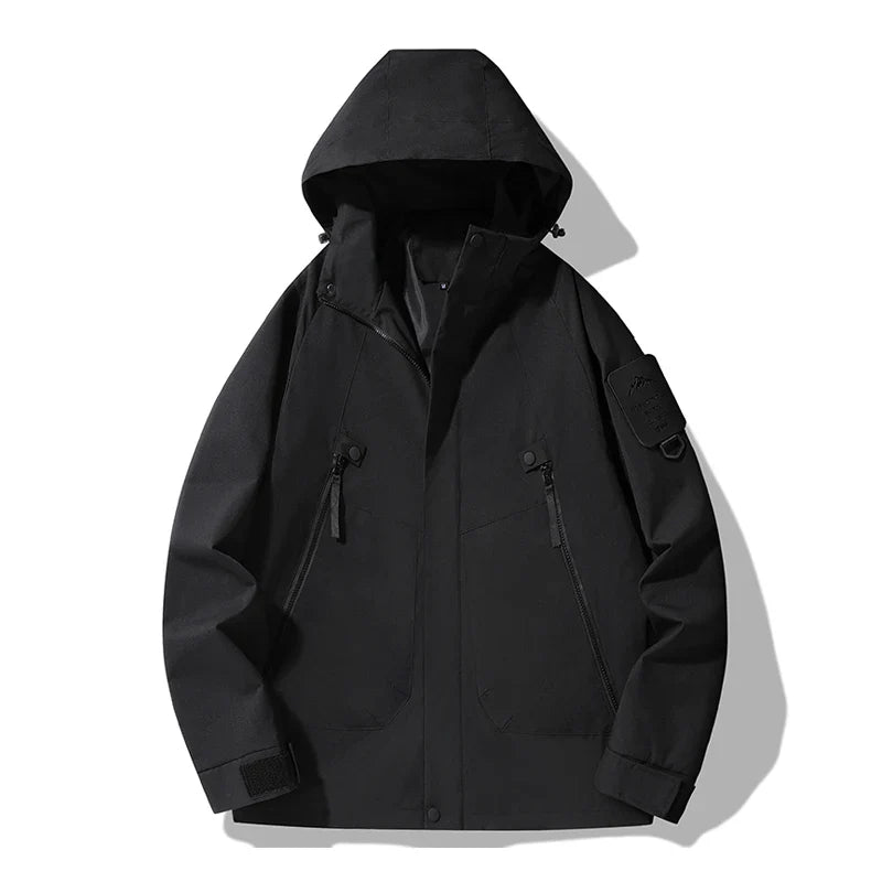 JNLN Women's Men's Waterproof Jacket Climbing Hiking Camping Trekking Windbreaker Unisex Outdoor Windproof Rain Coat Antifouling LadyShow.Store