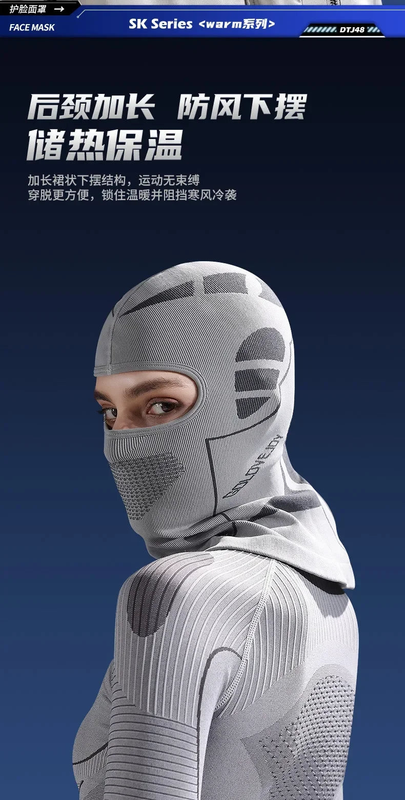 Men Women Cold-Proof Thermal Scarf Winter Ski Hat Balaclava Full Face Mask Ski Cycling Hunting Head Neck Cover Helmet Liner Cap Pi-Mart