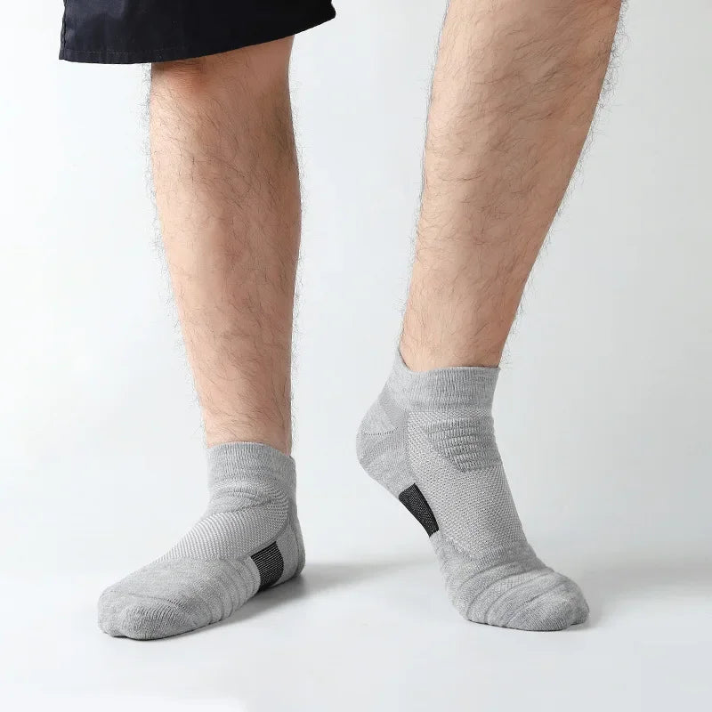 1/3 Pairs Anti-slip Football Socks Men Cotton Sock Short Long Tube Soccer Basketball Sport Socks Breathable Deodorous Sock 39-45 Pi-Mart