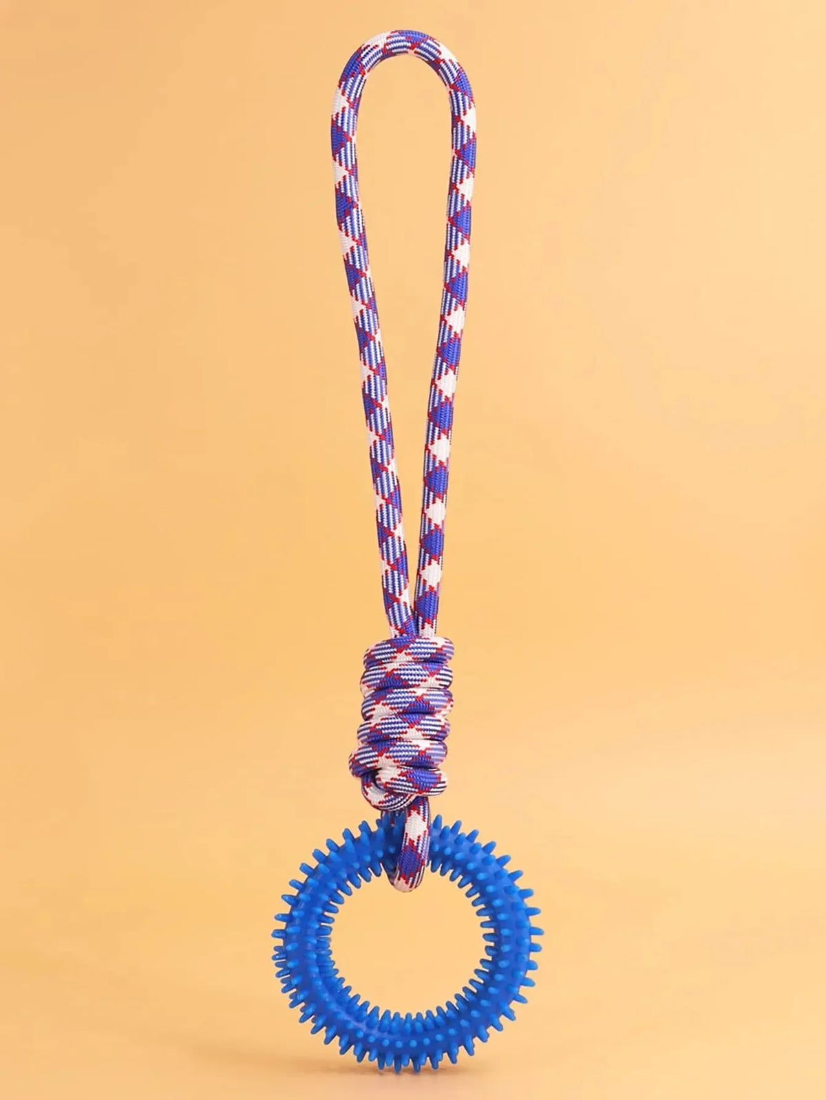 Dog Toys Chew Resistant Nylon Rope Toys Pet Colorful Woven Knot Rubber Toys Dog Self Fun Outdoor Swimming Toys Pet Supplies Pi-Mart
