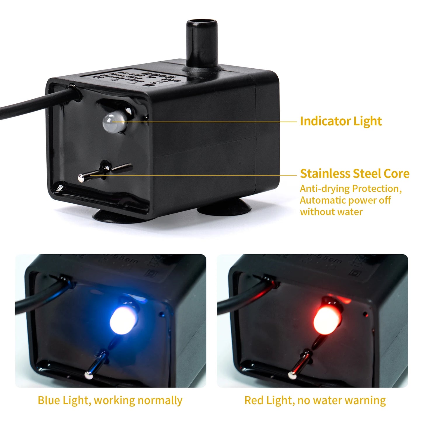 Water Pump Pet Cat Water Dispenser Anti Dry Burning Motor Replacement for Dog Cat Water Dispenser Drinking Bowl Pet Products Pi-Mart