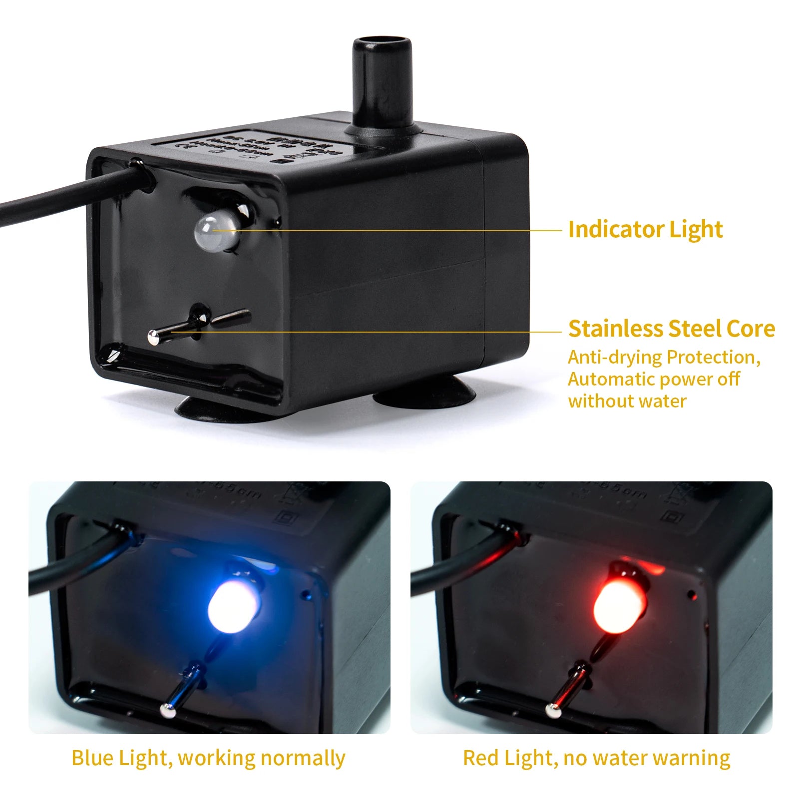 Water Pump Pet Cat Water Dispenser Anti Dry Burning Motor Replacement for Dog Cat Water Dispenser Drinking Bowl Pet Products Pi-Mart