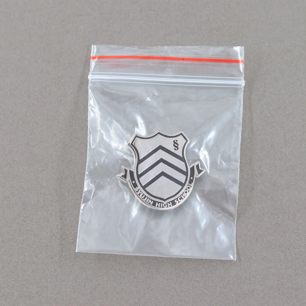 Persona 5 Shujin High School Emblem Enamel Brooch Anime Gaming Collectibles Badge Backpack Clothing Accessories Gamer Gift Pi-Mart