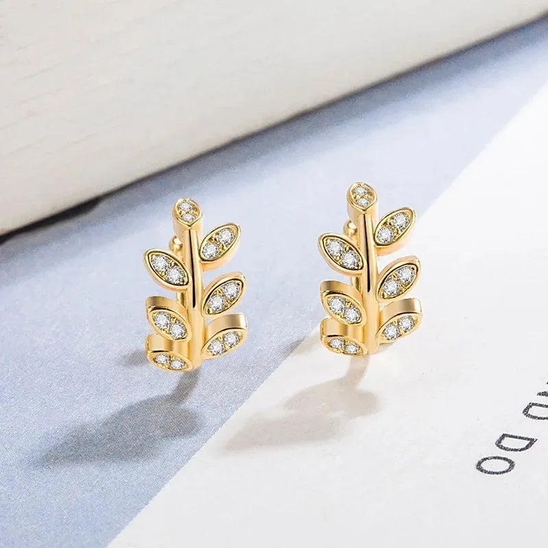 EVISPOL 1Pc Hot Sale Cute Metal Leaf Earcuff Clips On Earring for Women Fake Piercing Cartilage Earrings Ear Ring Without Hole Pi-Mart