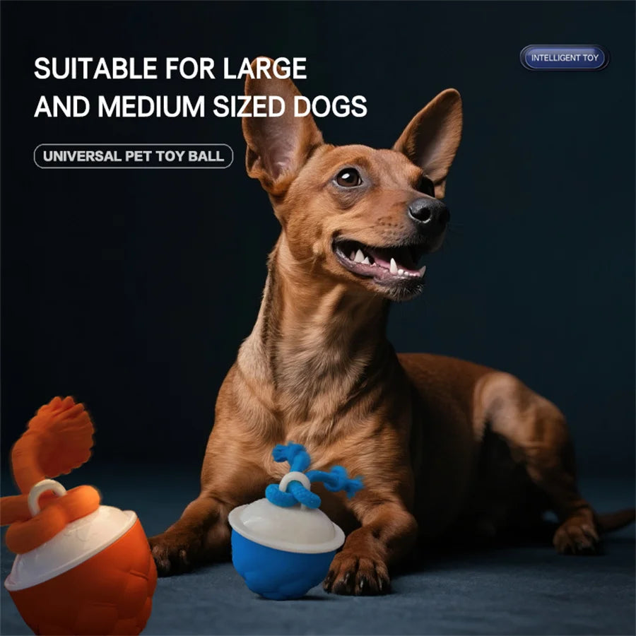 Intelligent Dog Toy Ball Electronic Interactive Cat Toy Usb Automatic Moving Bouncing Ball For Large Medium Dog Holiday Pet Gift Pi-Mart