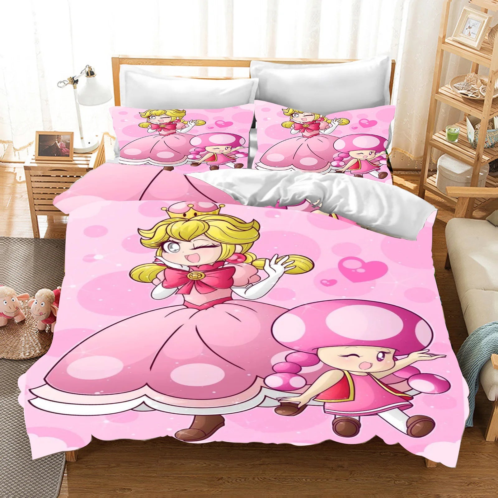 Anime Cartoon Duvet Cover 3D Printing Cute Children's Bedroom Set Polyester Adult Gift  2/3pcs Baby Bedding Pi-Mart