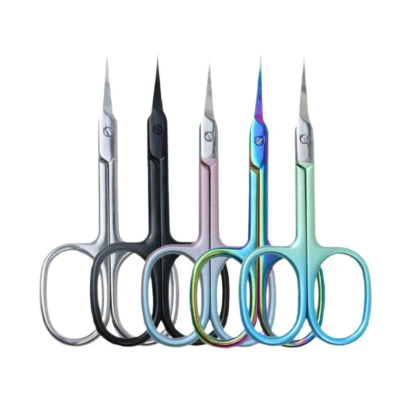 Multifunctional Pointed Beauty Scissors, Fine Trimming Stainless Steel Scissors, Precision Stainless Steel Beauty Scissors Tri Light Beauty